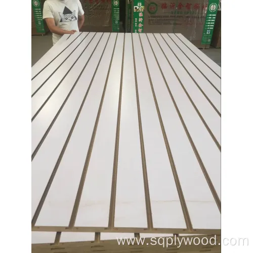 Factory-Groove and Slot White Melamine MDF in 12mm 15mm 18mm